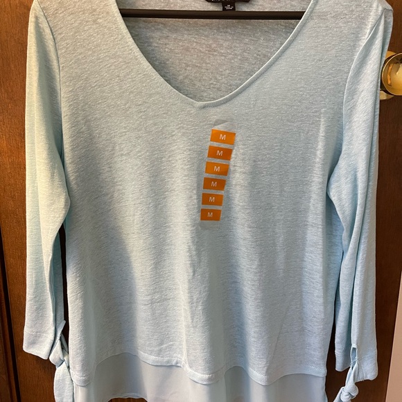 NWT Zac and Rachel Light Blue Top Medium - Picture 3 of 5